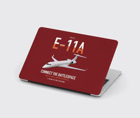Thumbnail for E-11A BACN design on dark red MacBook case