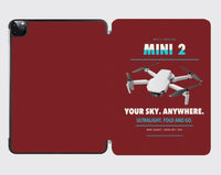 Thumbnail for DJI Mini 2 design on dark red ipad tablet case