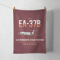Thumbnail for EA-37B Compass Call design on dark red towel