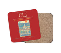 Thumbnail for Avram Iancu Cluj International Airport CLJ Coaster 1-Piece - Red