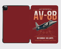 Thumbnail for AV-8B Harrier II design on dark red ipad tablet case