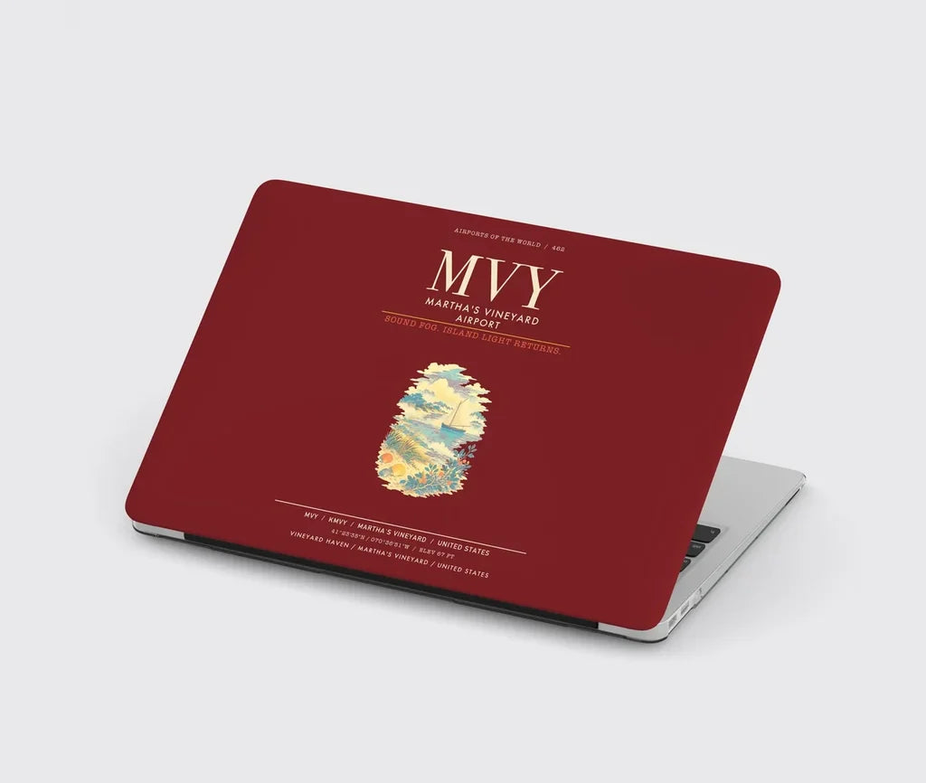 Martha's Vineyard Airport MVY - Dark Red
