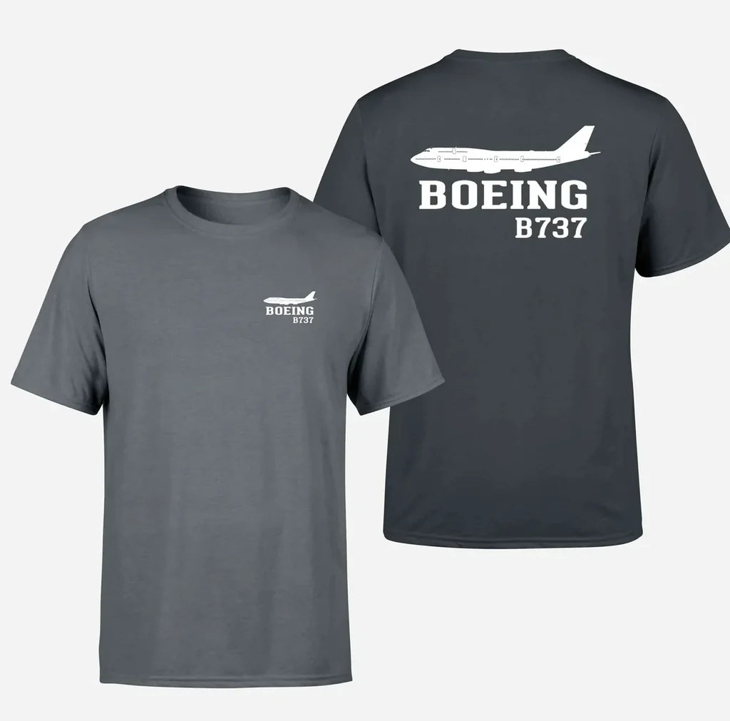 Boeing 737 Printed Designed Double-Side T-Shirts - view 12