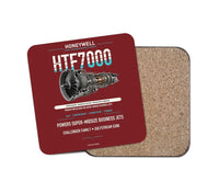 Thumbnail for HTF7000 design on dark red 1 piece coaster