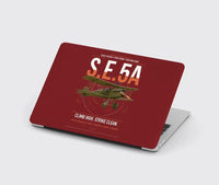 Thumbnail for Royal Aircraft Factory S.E.5a design on dark red MacBook case