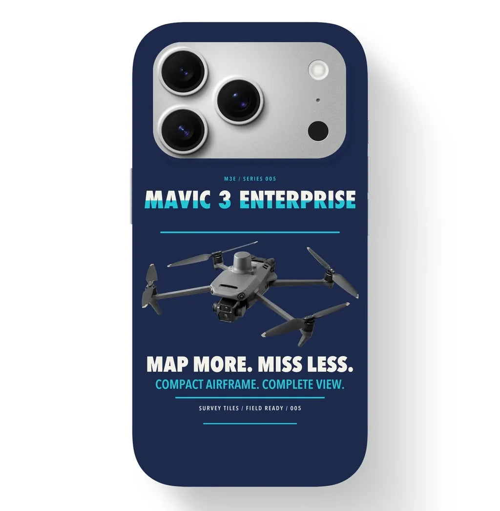 DJI Mavic 3 Enterprise Case design on navy blue iphone case