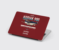 Thumbnail for Daher Kodiak 900 design on dark red MacBook case