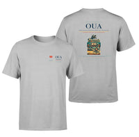 Thumbnail for Thomas Sankara International Airport (OUA) design printed on light gray double-side t-shirt