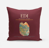Thumbnail for Edinburgh Airport EDI - Firth Stone Heather Crest - Dark Red