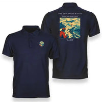 Thumbnail for VINTAGE G4344 - The Avalanche Watch - Double-Side Polo T-Shirt design on navyblue