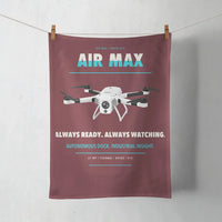 Thumbnail for Percepto Air Max design on dark red towel