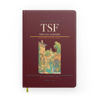 Thumbnail for Treviso Airport (TSF) design on dark red notebook