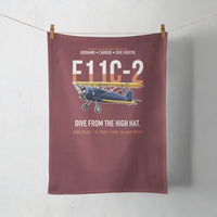 Thumbnail for F11C-2 Goshawk Dive from the High Hat design on dark red towel
