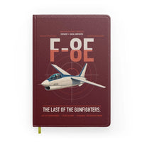 Thumbnail for F-8E Crusader design on dark red notebook