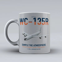 Thumbnail for WC-135R Constant Phoenix design on light gray ceramic mug, double-side print