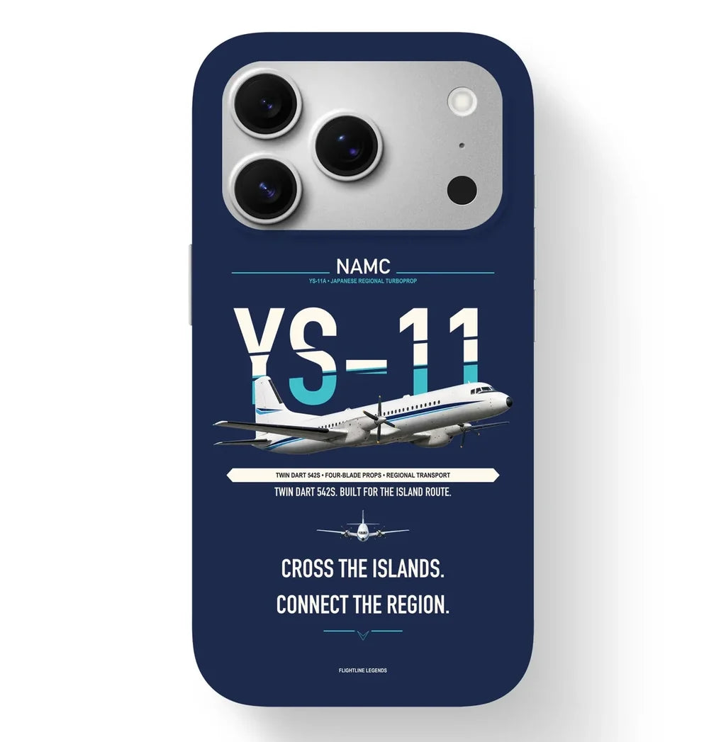 NAMC YS-11A Case design on navy blue iphone case