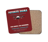 Thumbnail for Fotokite Sigma design on dark red 1 piece coaster