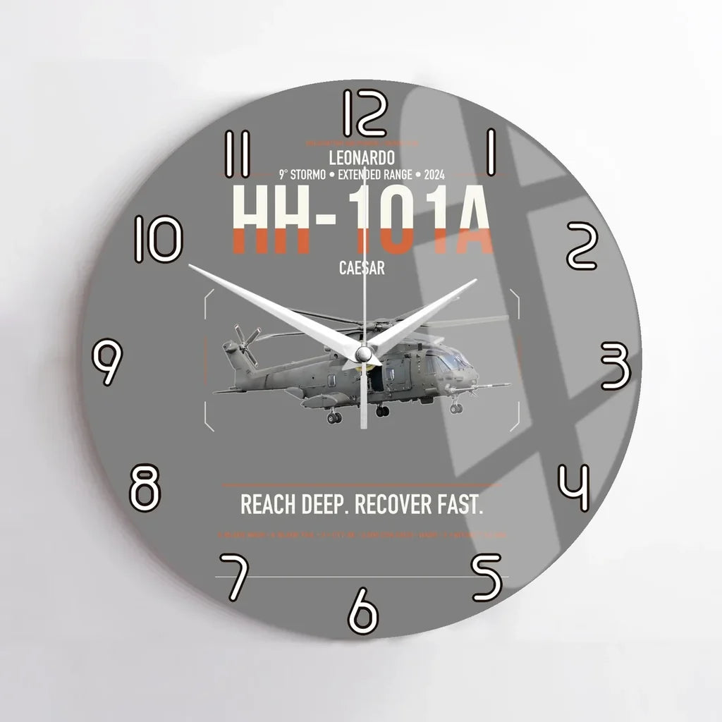 Leonardo HH-101A Caesar design on gray no frame wall clock