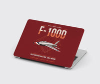Thumbnail for F-100D Super Sabre design on dark red MacBook case