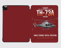 Thumbnail for Leonardo TH-73A Thrasher design on dark red ipad tablet case