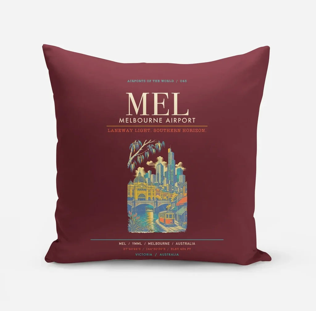 Melbourne Airport MEL - Dark Red