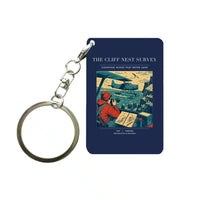 Thumbnail for VINTAGE G4363 - The Cliff Nest Survey - Designed Key Chain design on navyblue