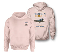 Thumbnail for TBD-1 Devastator design on pink double-side hoodie, double-side print