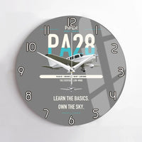 Thumbnail for Piper PA-28-181 Archer LX design on gray no frame wall clock