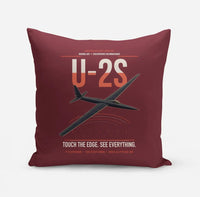 Thumbnail for U-2S Dragon Lady design on dark red pillow