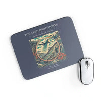 Thumbnail for VINTAGE G4490 - The Seed Drop Spring - Designed Mouse Pads design on navyblue rectangle