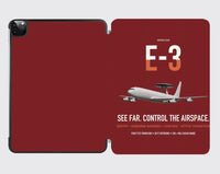 Thumbnail for E-3 Sentry AWACS design on dark red ipad tablet case