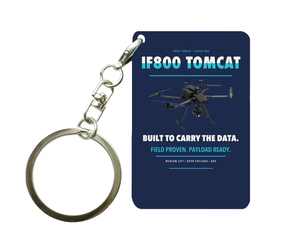 Inspired Flight IF800 Tomcat Key Chain design on navy blue key chain
