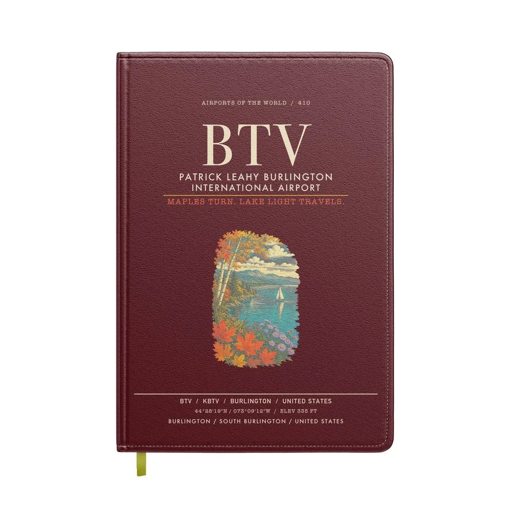 Patrick Leahy Burlington International Airport BTV - Dark Red