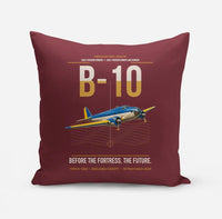 Thumbnail for Martin B-10 design on dark red pillow
