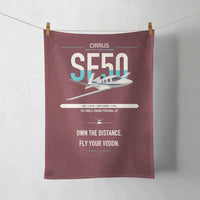 Thumbnail for Cirrus Vision Jet G2+ design on dark red towel