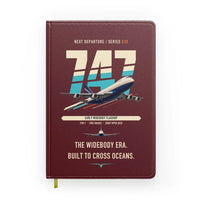 Thumbnail for Boeing 747-200B design on dark red notebook