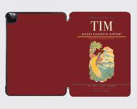 Thumbnail for Mozes Kilangin Airport (TIM) design on dark red ipad tablet case