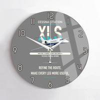 Thumbnail for Cessna Citation XLS design on gray no frame wall clock