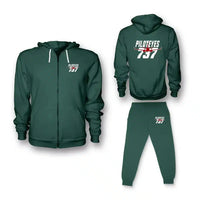 Thumbnail for Amazing Piloteyes737 Zipped Hoodie - Green
