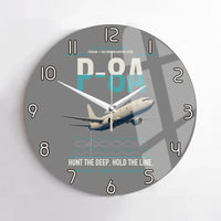 Thumbnail for P-8A Poseidon design on gray no frame wall clock