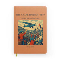 Thumbnail for VINTAGE G4445 - The Grape Harvest Hop - Designed Notebooks design on orange