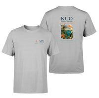 Thumbnail for Kuopio Airport (KUO) design printed on light gray double-side t-shirt