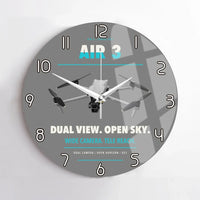 Thumbnail for DJI Air 3 design on gray no frame wall clock