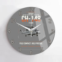 Thumbnail for Sikorsky CH-148 Cyclone design on gray no frame wall clock