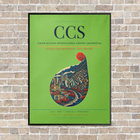 Thumbnail for Simon Bolivar International Airport (Maiquetia) CCS - Canvas Framed - Light Green