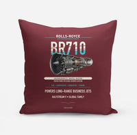 Thumbnail for BR710 design on dark red pillow