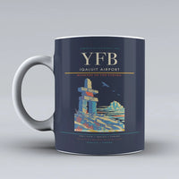 Thumbnail for Iqaluit Airport (YFB) airport code design on dark blue ceramic mug