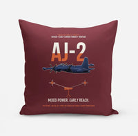 Thumbnail for AJ-2 Savage Tanker design on dark red pillow
