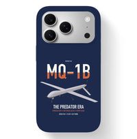 Thumbnail for MQ-1B Predator design on navy blue magsafe iphone case, for iPhone 17 Pro
