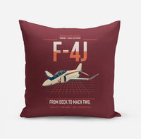 Thumbnail for F-4J Phantom II design on dark red pillow